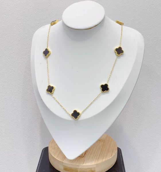 classic design clover pendant necklace gold plating bracelet jewelry for gift, Silver